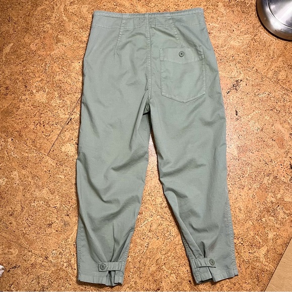 Current/Elliot High Rise Buttonfly Crop Light Green Pant NWOT Sz 27 - Picture 3 of 13